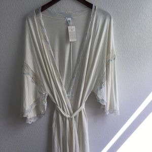 NWT Bhldn Eberjey Something Blue Robe